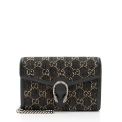 Gucci GG Denim Dionysus Chain Wallet