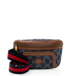 Gucci GG Denim Interlocking G Belt Bag