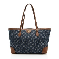 Gucci GG Denim Ophidia Medium Tote