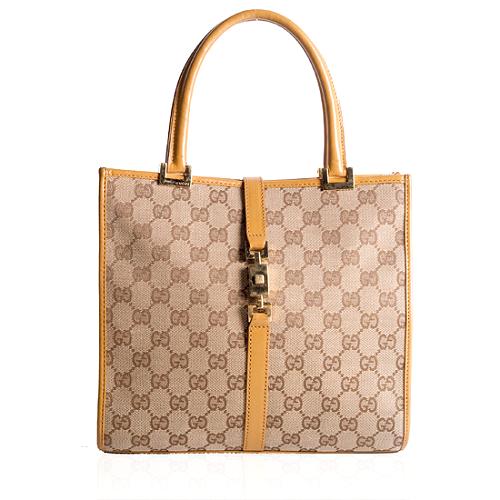 Gucci GG Fabric Satchel Handbag