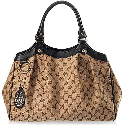 Gucci GG Fabric Sukey Medium Tote