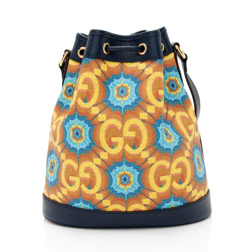 Gucci GG Kaleidoscope Canvas 100th Anniversary Bucket Bag