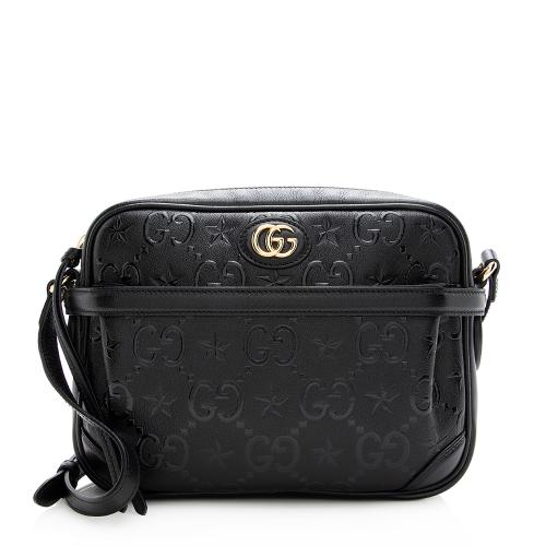 Gucci GG Leather Star Shoulder Bag