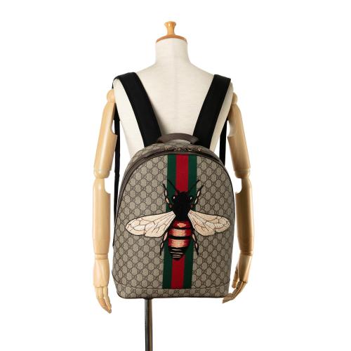 Gucci GG Supreme Animalier Web Backpack