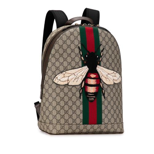 Gucci GG Supreme Animalier Web Backpack