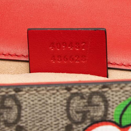 Gucci GG Supreme Apple Padlock Small Shoulder Bag