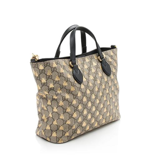 Gucci gg supreme bees tote best sale