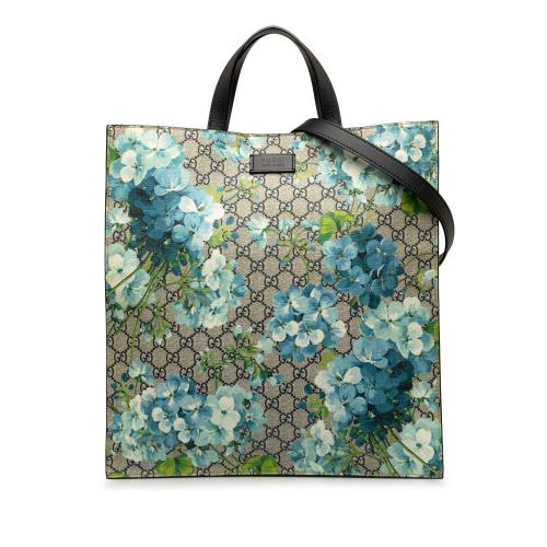 Gucci GG Supreme Blooms Convertible Soft Tote