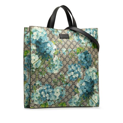 Gucci GG Supreme Blooms Convertible Soft Tote