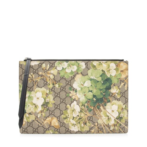 Gucci GG Supreme Blooms Large Pouch