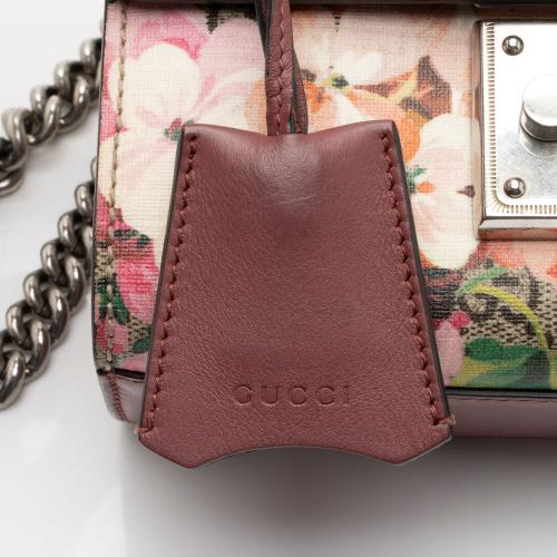 Gucci GG Supreme Blooms Padlock Small Shoulder Bag