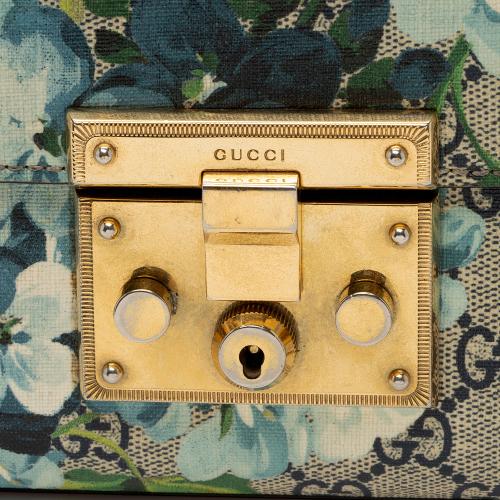 Gucci GG Supreme Blooms Padlock Small Shoulder Bag