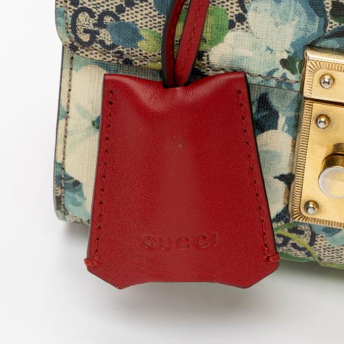 Gucci GG Supreme Blooms Padlock Small Shoulder Bag