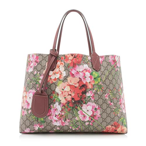 Gucci GG Supreme Blooms Reversible Medium Tote