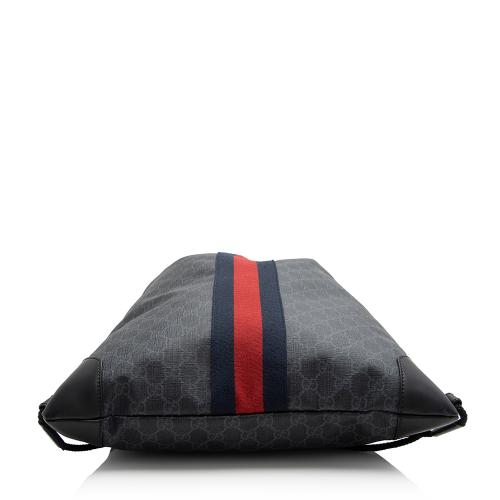 Gucci GG Supreme Canvas Drawstring Backpack