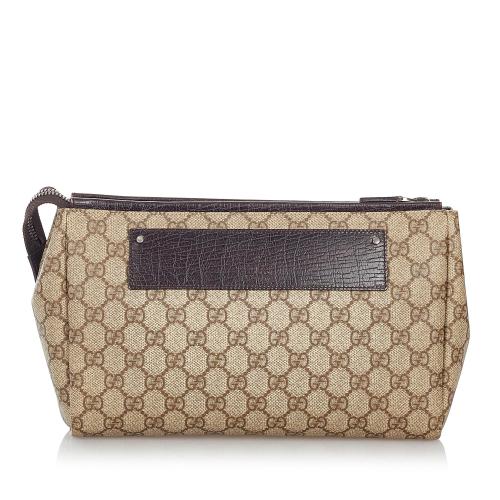 Gucci GG Supreme Clutch Bag