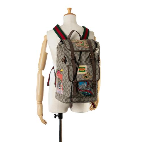 Gucci GG Supreme Courrier Backpack