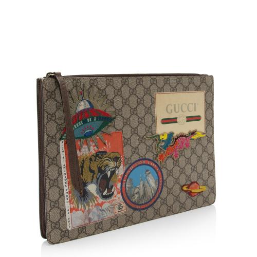 Gucci Soft GG Supreme Gucci Courrier Messenger Clutch