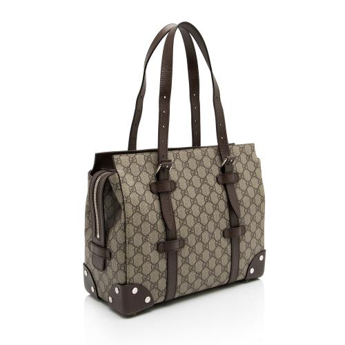 Gucci GG Supreme Buckle Small Tote