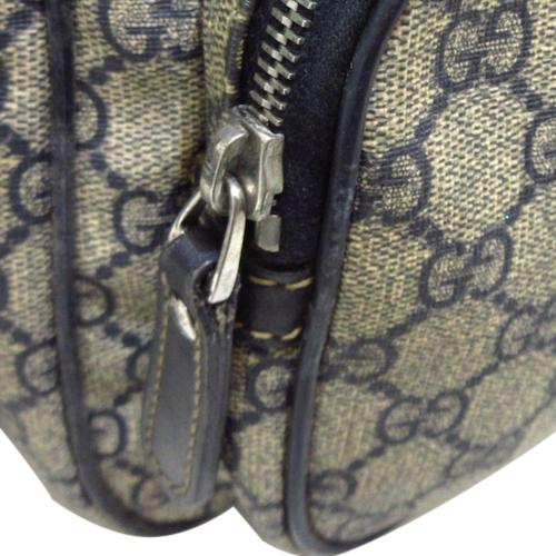 Gucci GG Supreme Double Pocket Crossbody