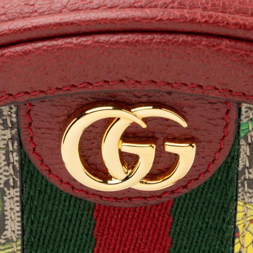 Gucci GG Supreme Flora Ophidia Round Mini Backpack