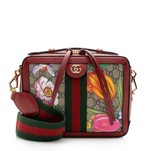 Gucci GG Supreme Flora Ophidia Small Top Handle