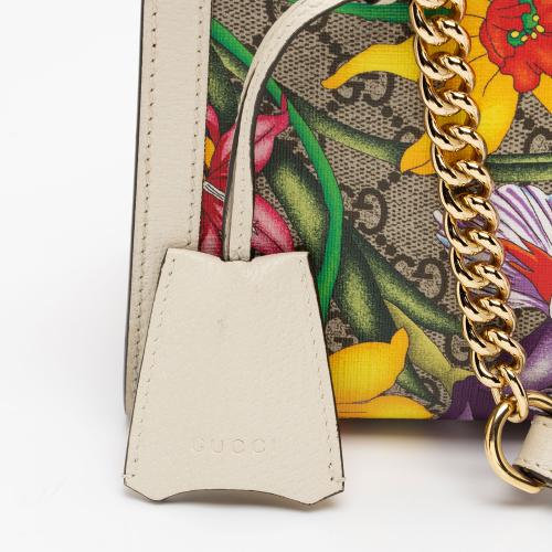 Gucci GG Supreme Flora Padlock Small Tote