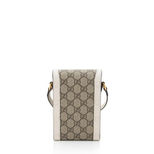 Gucci GG Supreme Horsebit 1955 Vertical Mini Shoulder Bag