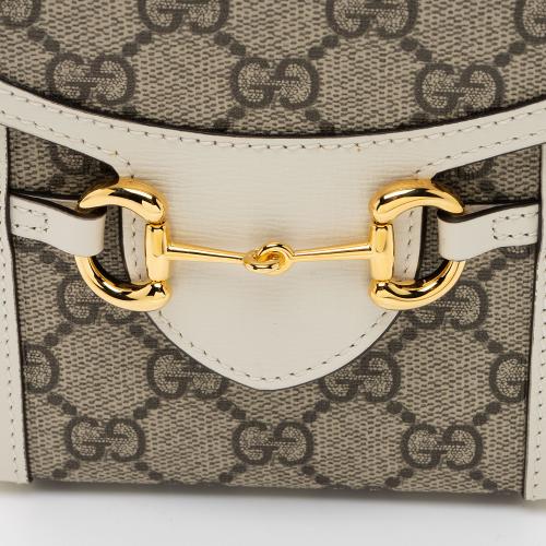 Gucci GG Supreme Horsebit 1955 Vertical Mini Shoulder Bag