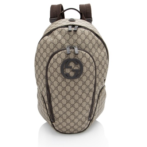 Gucci GG Supreme Interlocking G Medium Backpack