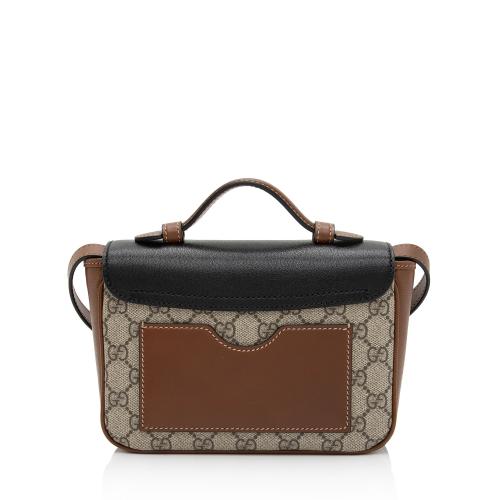 Gucci GG Supreme Leather Padlock Mini Crossbody