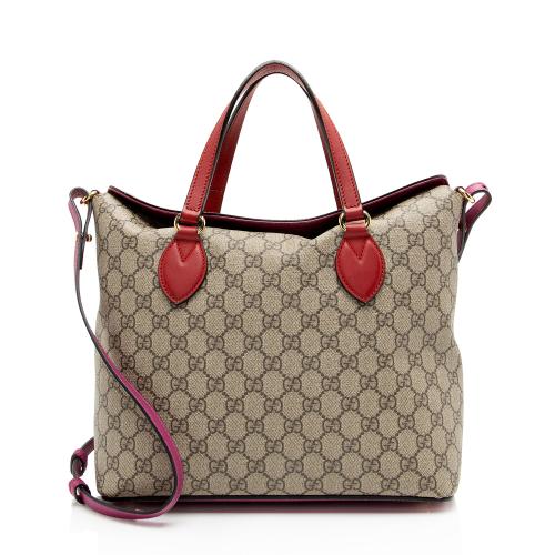 Gucci GG Supreme Linea A Fold Over Tote