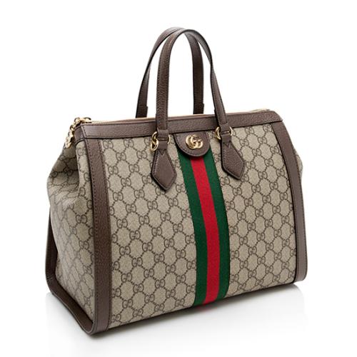 Gucci GG Supreme Ophidia Medium Top Handle Tote