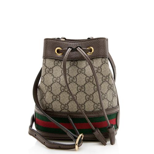 Gucci GG Supreme Ophidia Mini Bucket Bag