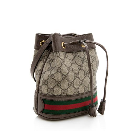 Gucci GG Supreme Ophidia Mini Bucket Bag