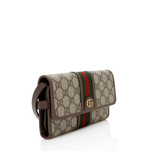 Gucci GG Supreme Ophidia Tri-Fold Wallet Crossbody