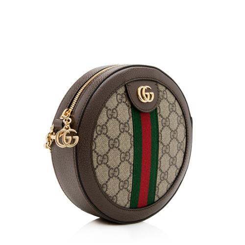 Gucci GG Supreme Ophidia Round Mini Shoulder Bag