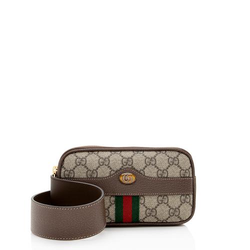 Gucci GG Supreme Ophidia Phone Case Belt Bag - Size 34 / 85