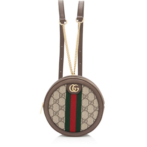 Gucci GG Supreme Ophidia Round Mini Backpack