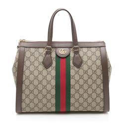 Gucci GG Supreme Ophidia Medium Top Handle Tote