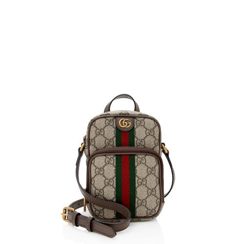 Gucci GG Canvas Ophidia Mini Double Zip Messenger