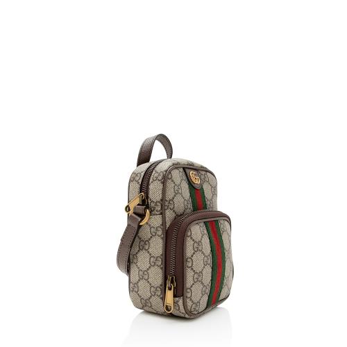 Gucci GG Canvas Ophidia Mini Double Zip Messenger