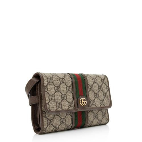 Gucci GG Supreme Ophidia Tri-Fold Wallet Crossbody