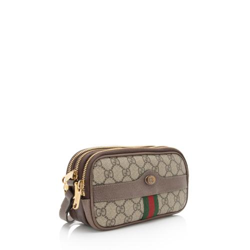 Gucci GG Supreme Ophidia Triple Zip Crossbody