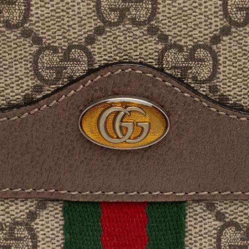 Gucci GG Supreme Ophidia Triple Zip Crossbody