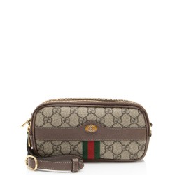 Gucci GG Supreme Ophidia Triple Zip Crossbody