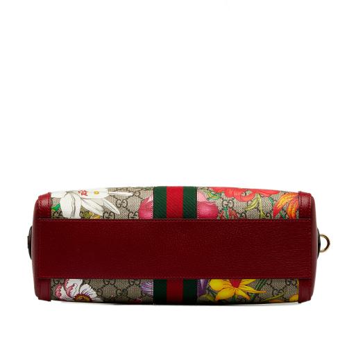 Gucci GG Supreme Ophidia Web Flora Satchel