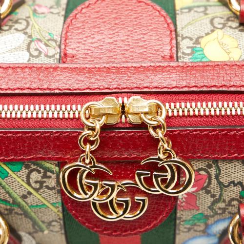 Gucci GG Supreme Ophidia Web Flora Satchel