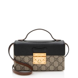 Gucci GG Supreme Padlock Mini Top Handle