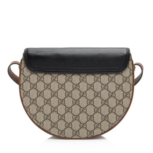 Gucci GG Supreme Padlock Saddle Small Shoulder Bag